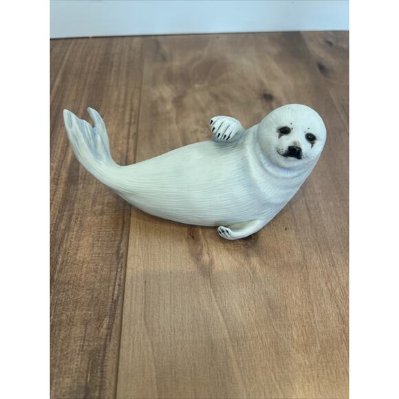 VTG Seal Snow Pup 1987 Franklin Mint Official Humane Society Figurine - Picture 4 of 6